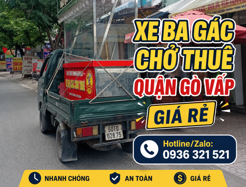 Xe Ba Gác Giá Rẻ Gò Vấp – Chở Hàng Nhanh Trong Ngày