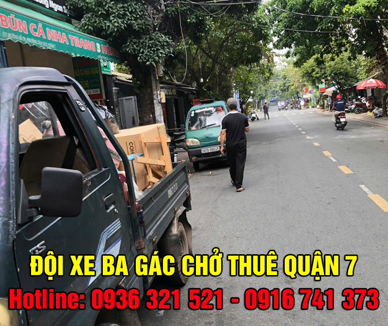Xe Ba Gác Chở Thuê Quận 7 – Nhanh Chóng, Giá Rẻ, Phục Vụ 24/7