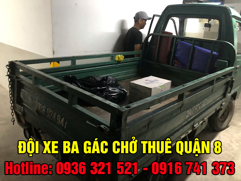 Xe Ba Gác Chở Thuê Quận 8 – Giá Rẻ, Gọi Là Có Xe!