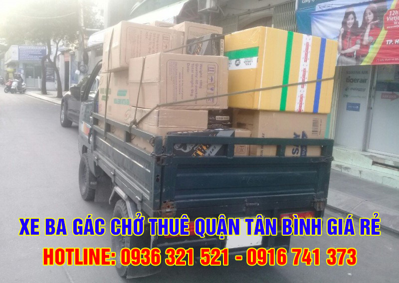 Dịch vụ xe ba gác chở thuê quận Tân Bình giá rẻ, uy tín