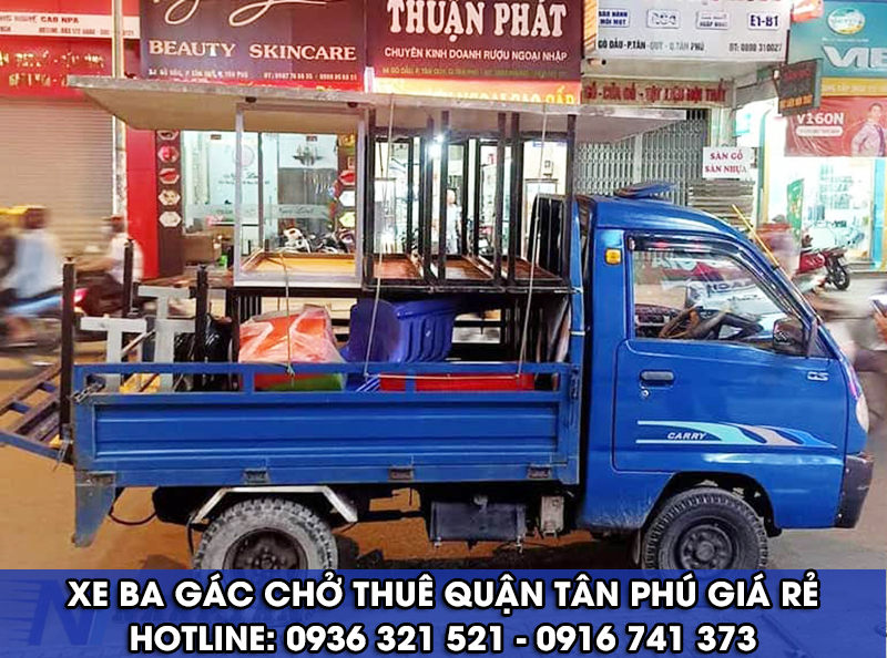  Xe ba gác chở thuê quận Tân Phú ✅ [AN TOÀN] & [NHANH CHÓNG] & [GIÁ RẺ]