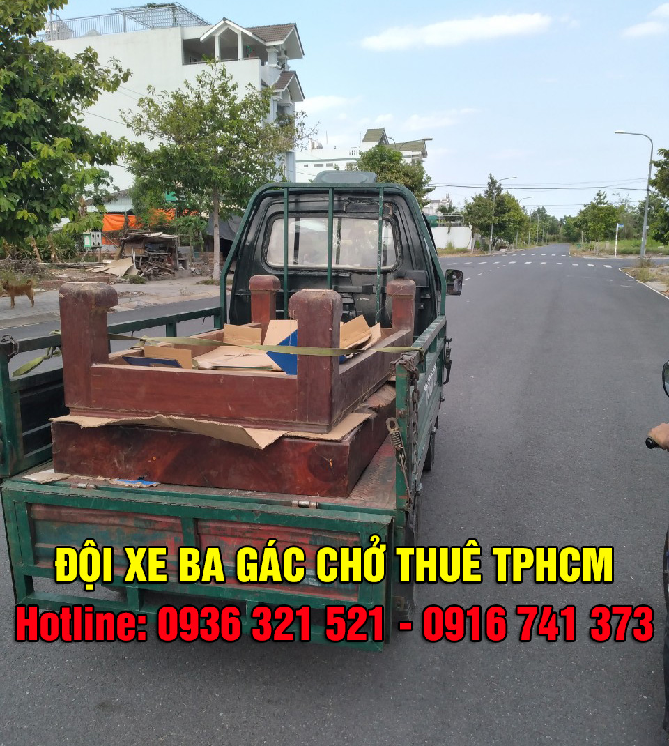 Đội xe ba gác chở thuê quận 3 giá rẻ uy tín nhanh chóng - Phục vụ 24/7 - Gọi là có