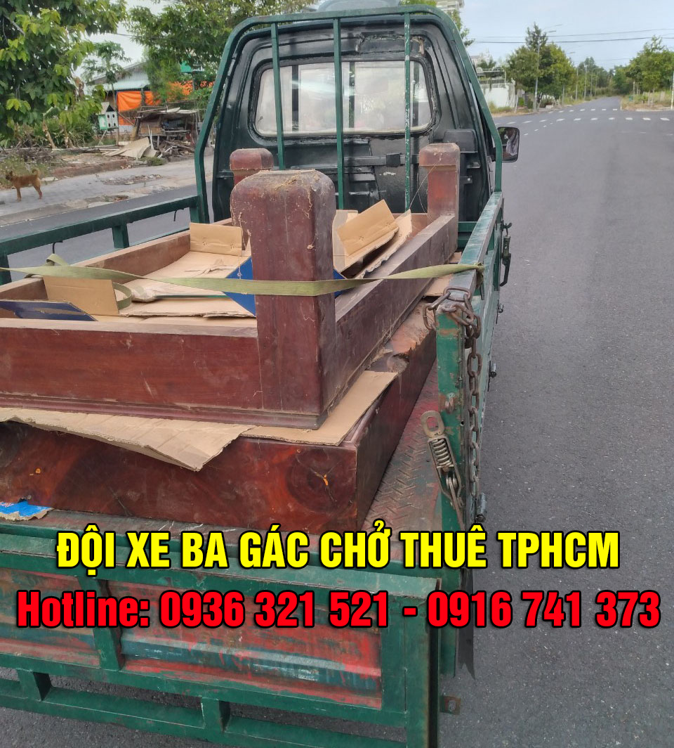 Đội xe ba gác chở thuê, chuyển nhà, phòng trọ uy tín giá rẻ tại TPHCM