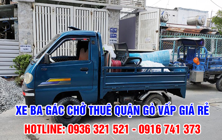 Xe ba gác chở thuê quận Gò Vấp