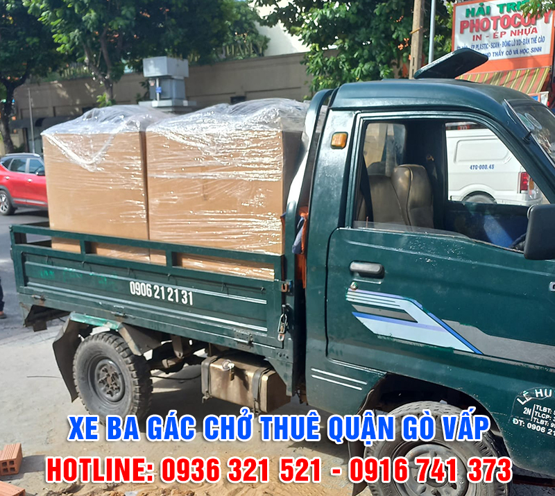 Dịch vụ xe ba gác chở thuê giá rẻ tại quận Gò Vấp